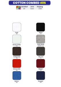 kain katun combed 40s